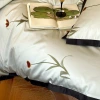 French light luxury style Tencel cotton four-piece set, ice silk cool bed sheet and duvet cover, spring and summer nude sleep skin-friendly bedding Specification image